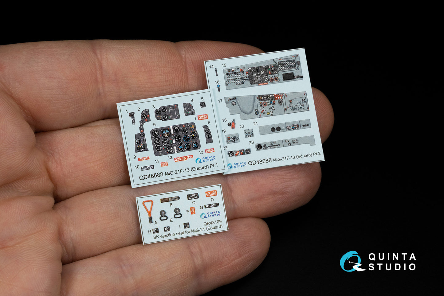 Quinta Studio QD48688 1:48 Mikoyan MiG-21F-13 3D-Printed & coloured Interior