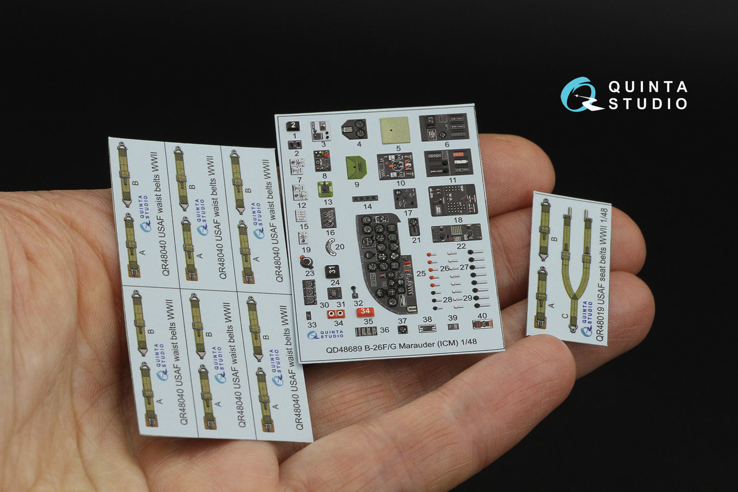 Quinta Studio QD48689 1:48 Martin B-26F/B-26G Marauder 3D-Printed & coloured Interior
