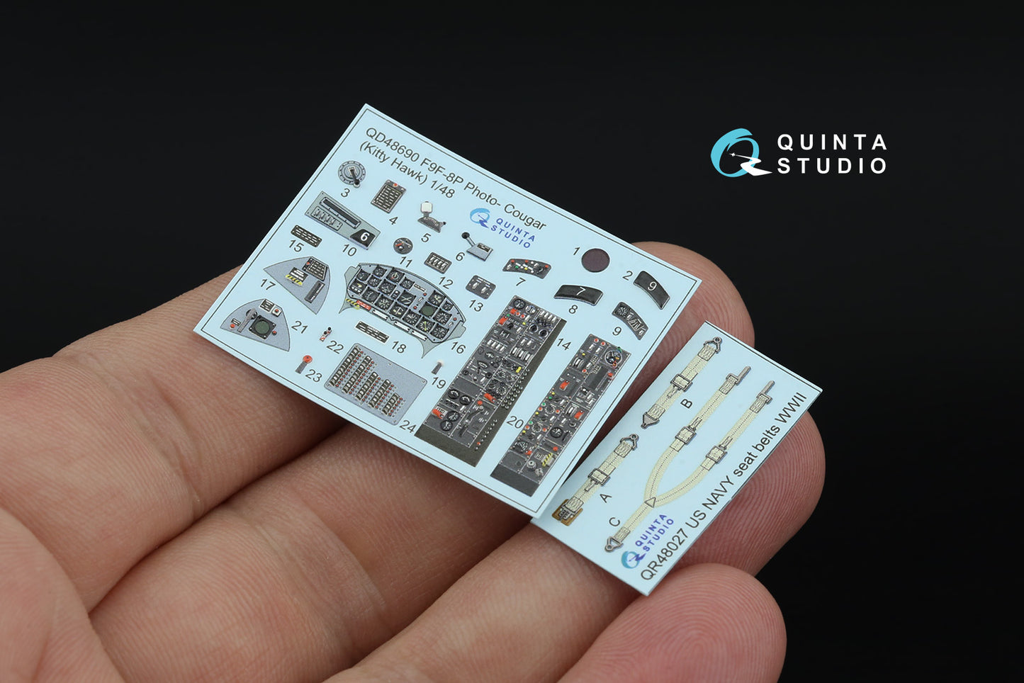 Quinta Studio QD48690 1:48 Grumman F9F-8P Photo-Cougar 3D-Printed & coloured Interior