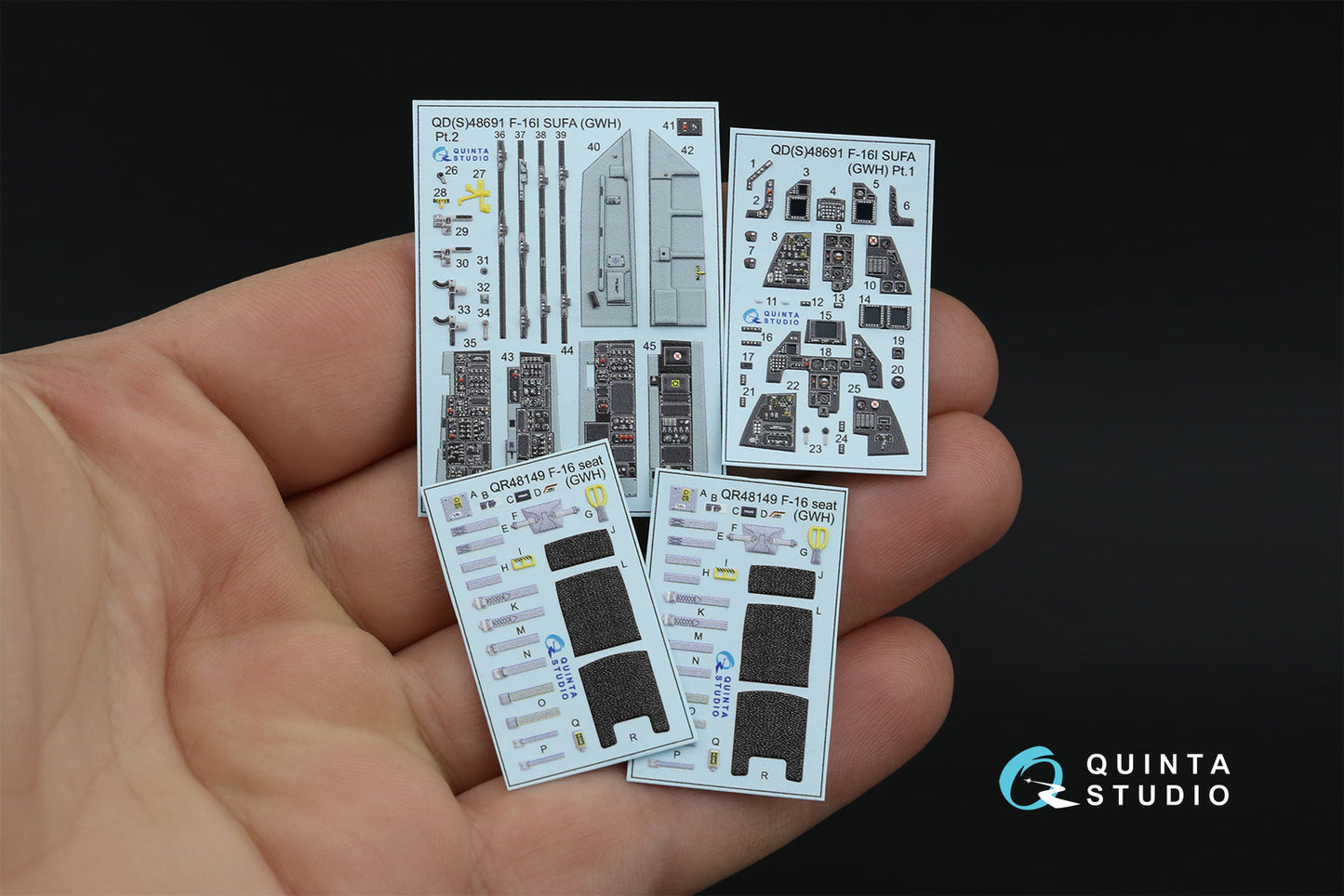 Quinta Studio QD48691 1:48 Lockheed-Martin F-16I SUFA 3D-Printed & coloured Interior