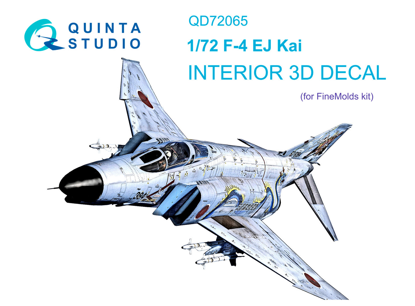 Quinta Studio QD72065 1:72 McDonnell F-4EJ Phantom KAI 3D-Printed coloured Interior