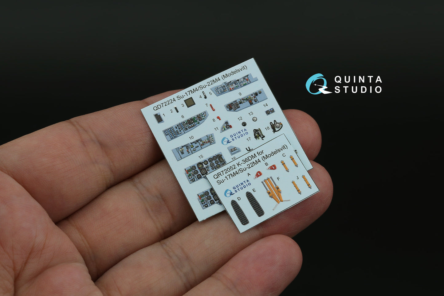 Quinta Studio QD72224 1:72 Sukhoi Su-17M4/Su-22M4 3D-Printed & coloured Interior