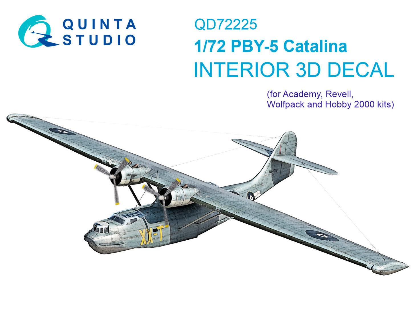 Quinta Studio QD72225 1:72 Consolidated PBY-5 Catalina 3D-Printed & coloured Interior