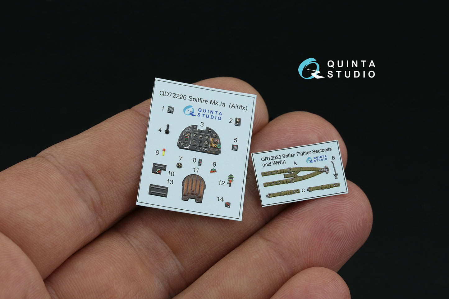 Quinta Studio QD72226 1:72 Supermarine Spitfire Mk.I? 3D-Printed & coloured Interior