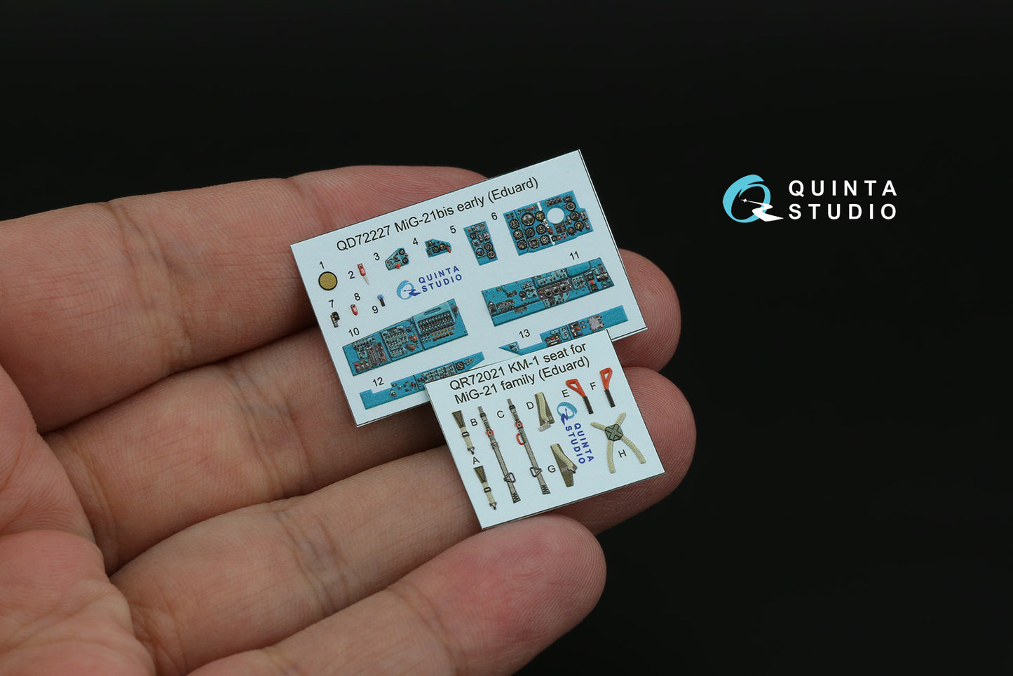 Quinta Studio QD72227 1:72 Mikoyan MiG-21bis early 3D-Printed & coloured Interior