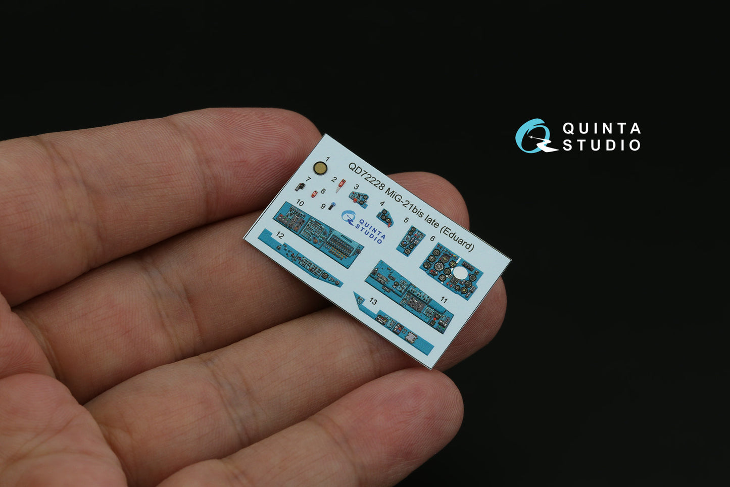 Quinta Studio QD72228 1:72 Mikoyan MiG-21bis late 3D-Printed & coloured Interior