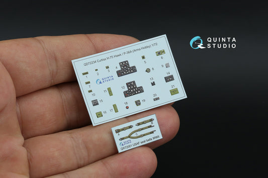 Quinta Studio QD72234 1:72 Curtiss H-75 Hawk/P-36A 3D-Printed & coloured Interior