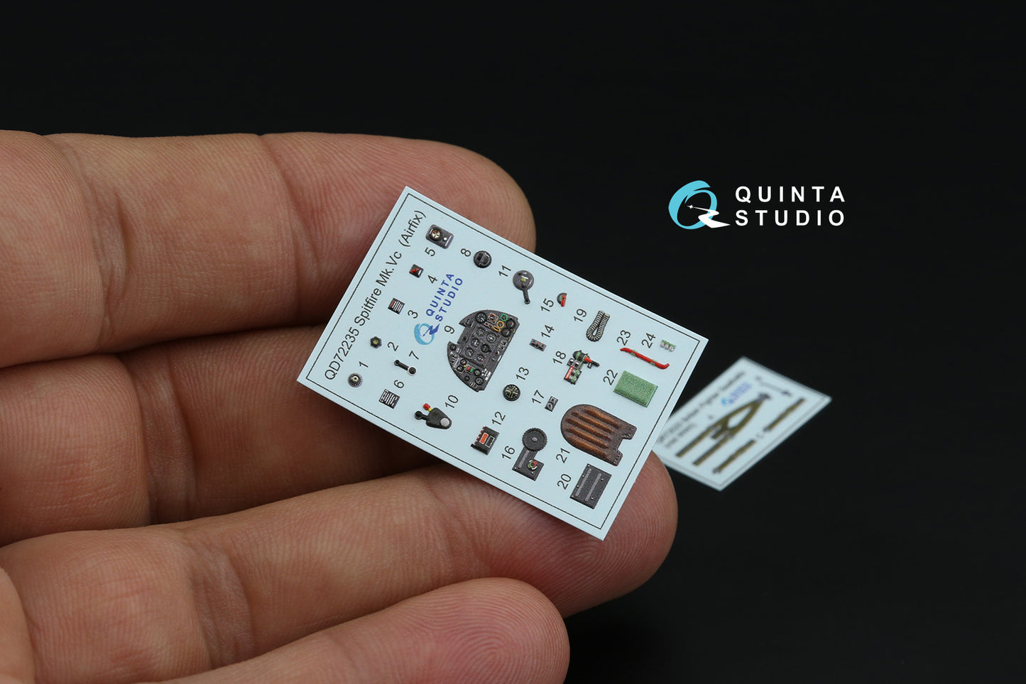 Quinta Studio QD72235 1:72 Supermarine Spitfire Mk.Vc 3D-Printed & coloured Interior