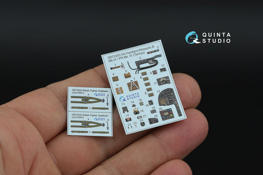 Quinta Studio QD72253 1:72 de Havilland Mosquito B Mk.IV/PR Mk.IV 3D-Printed & coloured Interior