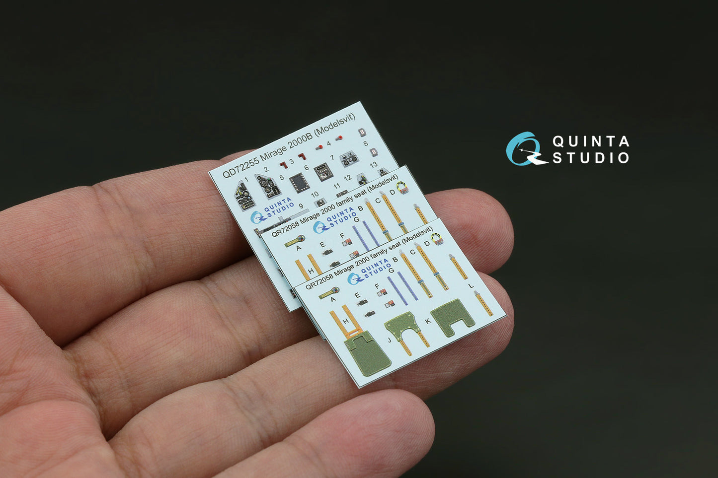 Quinta Studio QD72255 1:72 Dassault Mirage 2000B 3D-Printed & coloured Interior