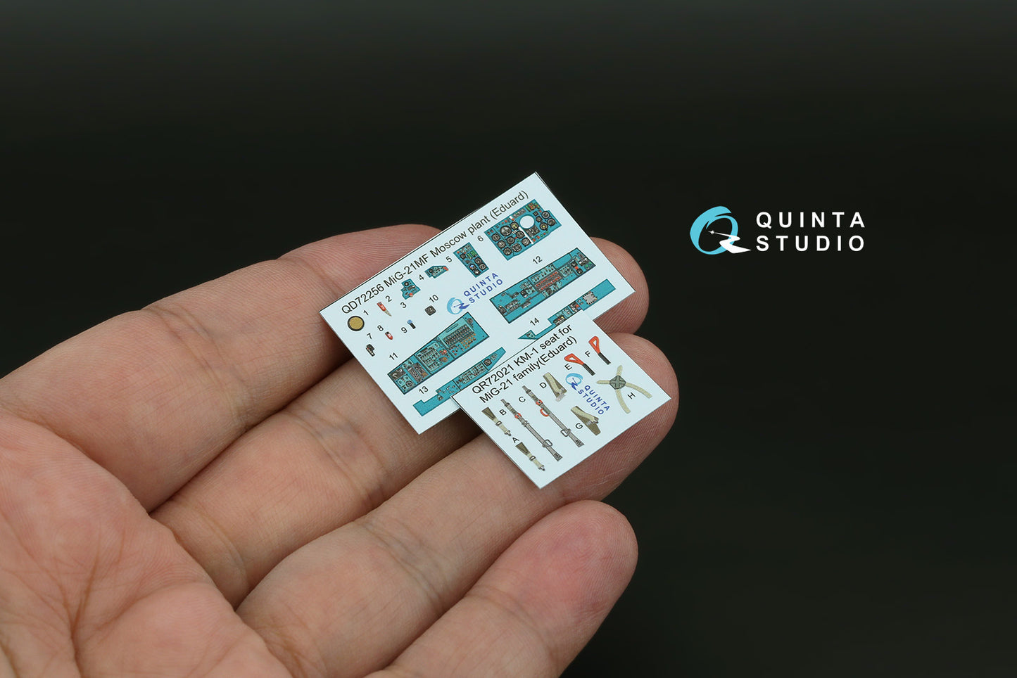 Quinta Studio QD72256 1:72 Mikoyan MiG-21MF (Moscow plant) 3D-Printed & coloured Interior