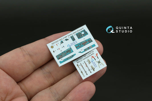 Quinta Studio QD72257 1:72 Mikoyan MiG-21MF (Gorkiy plant) 3D-Printed & coloured Interior