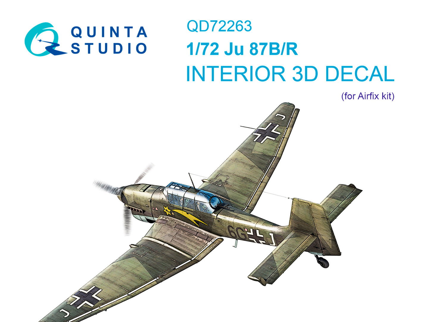 Quinta Studio QD72263 1:72 Junkers Ju-87B/Ju-87R Stuka 3D-Printed & coloured Interior