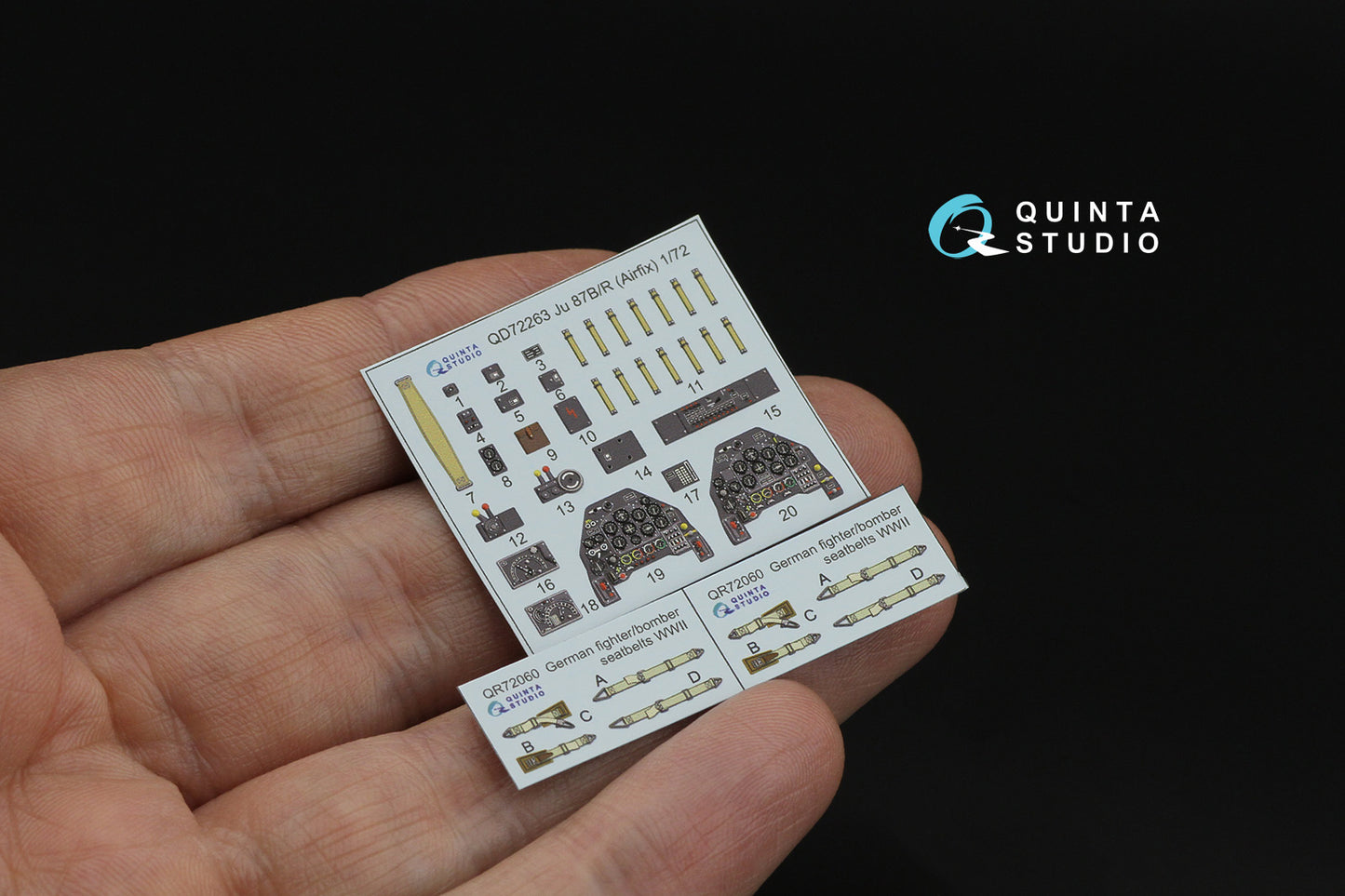 Quinta Studio QD72263 1:72 Junkers Ju-87B/Ju-87R Stuka 3D-Printed & coloured Interior