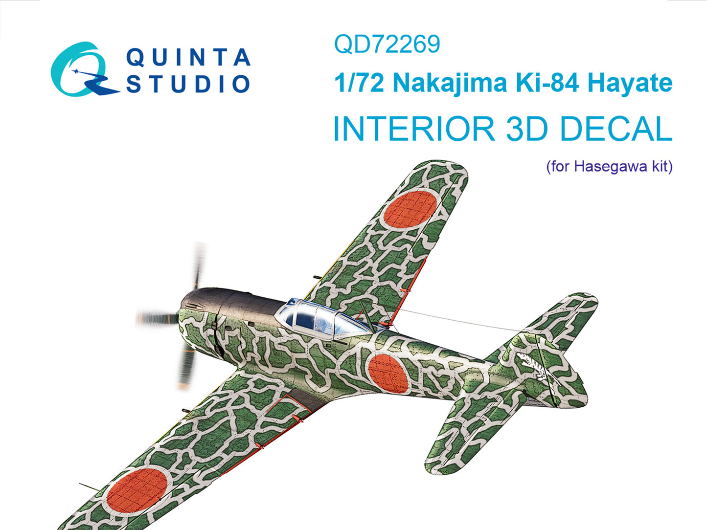Quinta Studio QD72269 1:72 Nakajima Ki-84 3D-Printed & coloured Interior