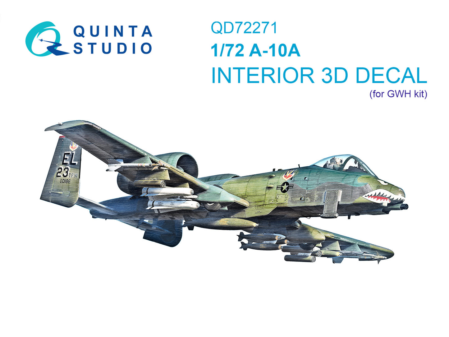 Quinta Studio QD72271 1:72 A-10A Thunderbolt II 3D-Printed & coloured Interior