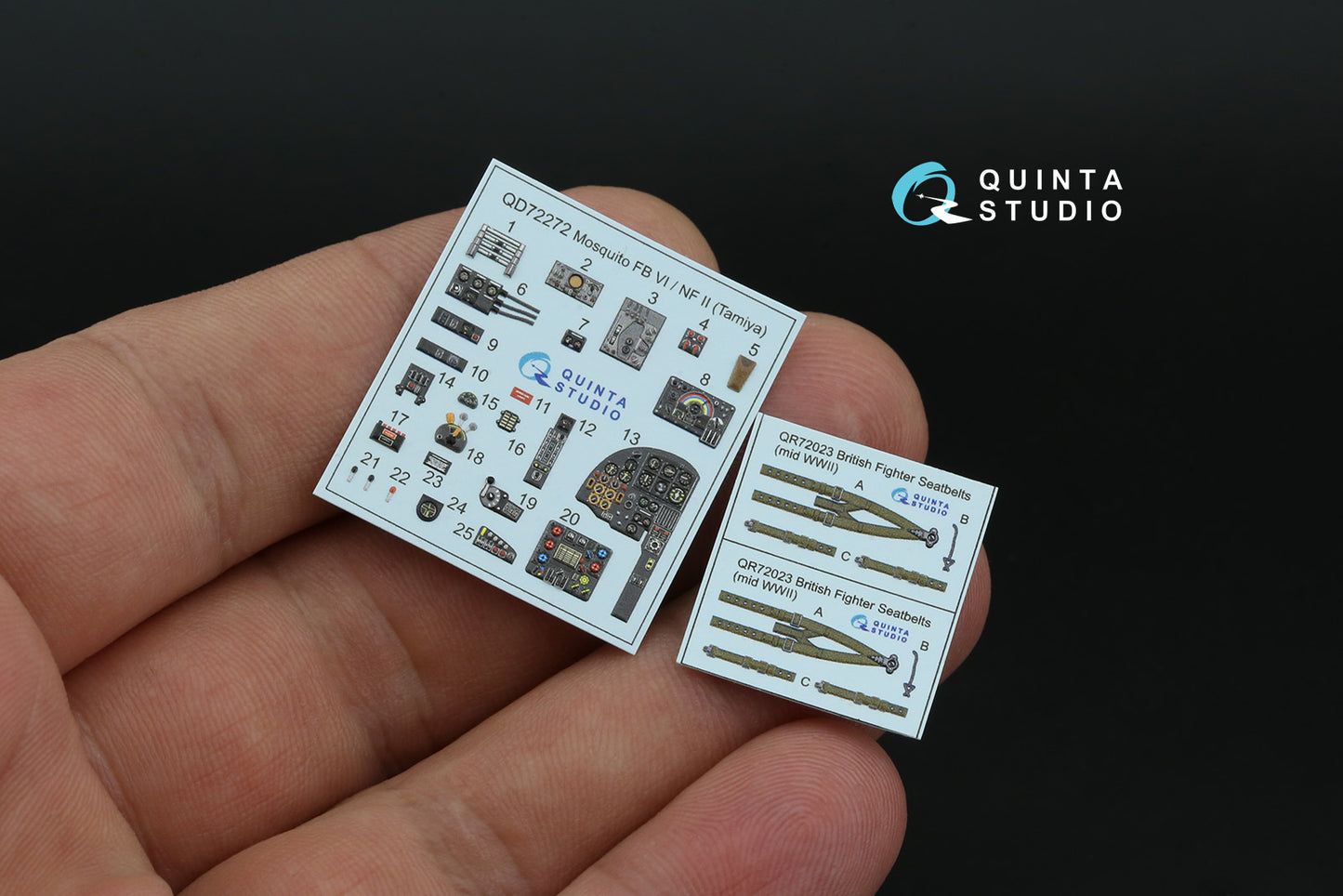 Quinta Studio QD72272 1:72 de Havilland Mosquito FB Mk.VI/NF Mk.II 3D-Printed & coloured Interior