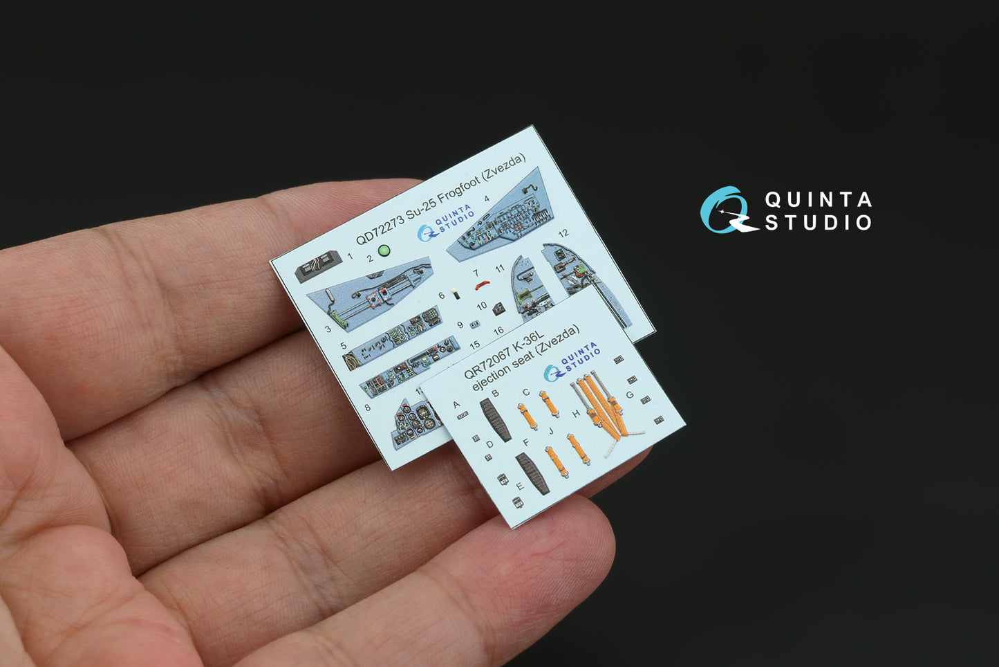 Quinta Studio QD72273 1:72 Sukhoi Su-25 3D-Printed & coloured Interior