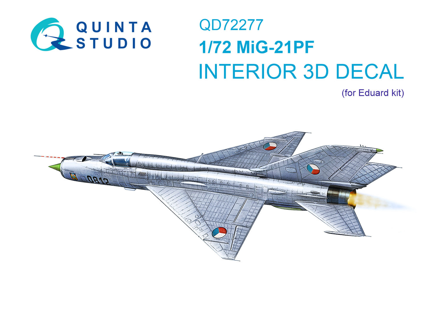 Quinta Studio QD72277 1:72 Mikoyan MiG-21PF 3D-Printed & coloured Interior