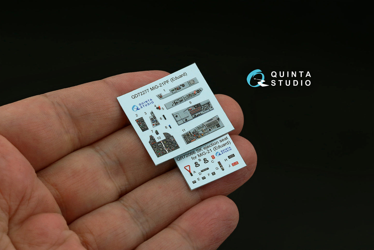 Quinta Studio QD72277 1:72 Mikoyan MiG-21PF 3D-Printed & coloured Interior
