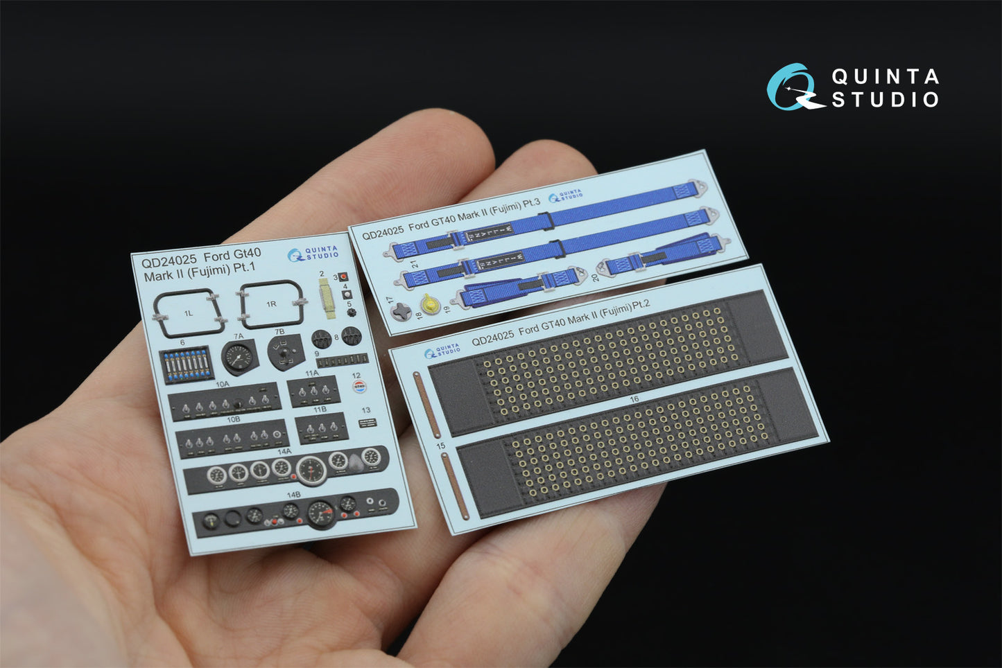 Quinta Studio QDS-24025 1:24 Ford GT40 Mark II 3D-Printed & coloured Interior