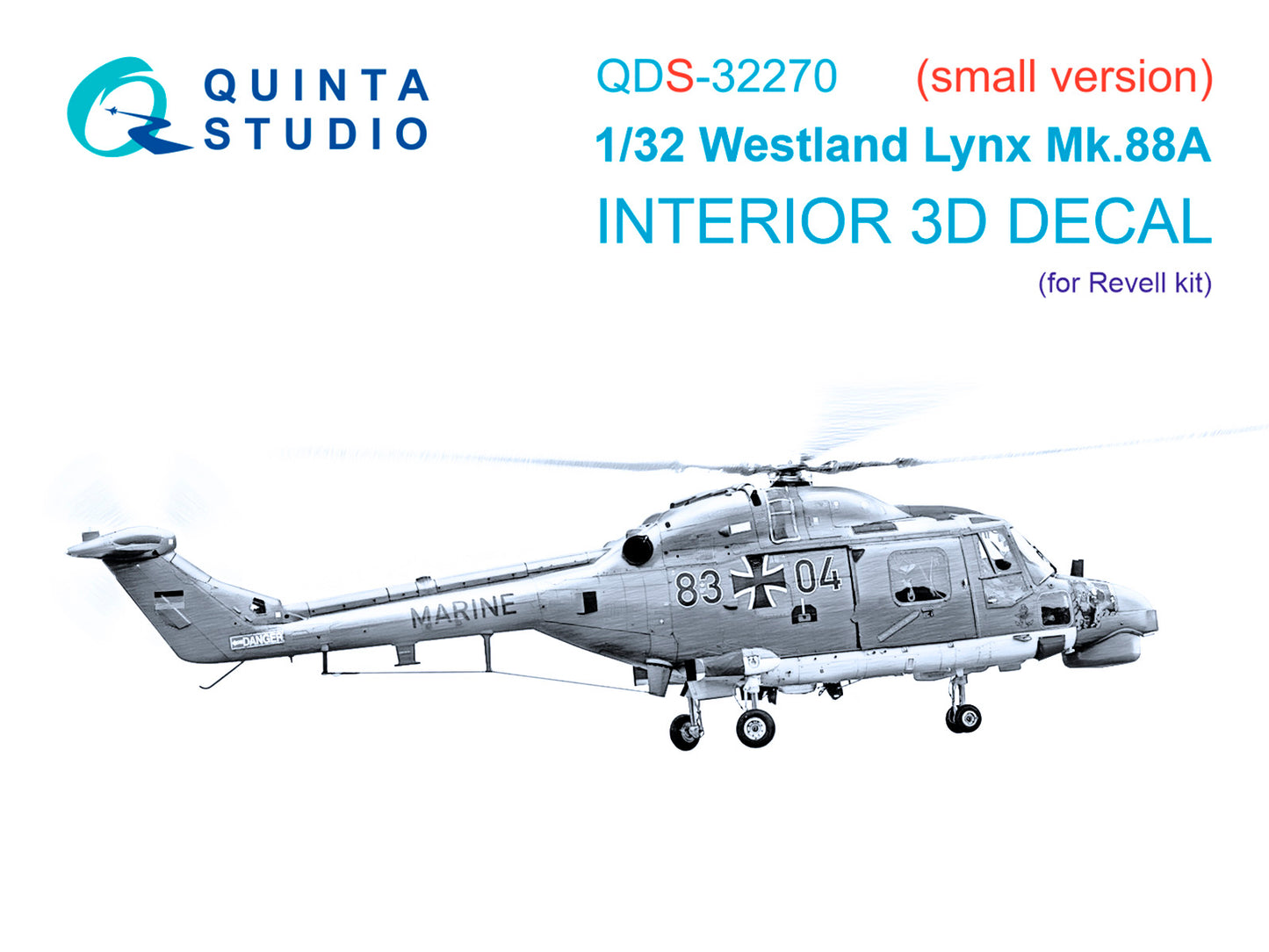 Quinta Studio QDS-32270 1:32 Westland Lynx Mk.88a 3D-Printed & coloured Interior