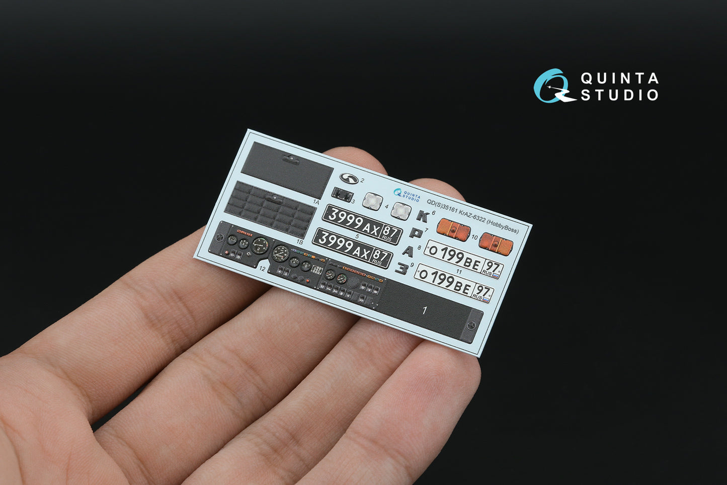 Quinta Studio QDS-35161 1:35 KrAZ-6322 3D-Printed & coloured Interior on decal paper