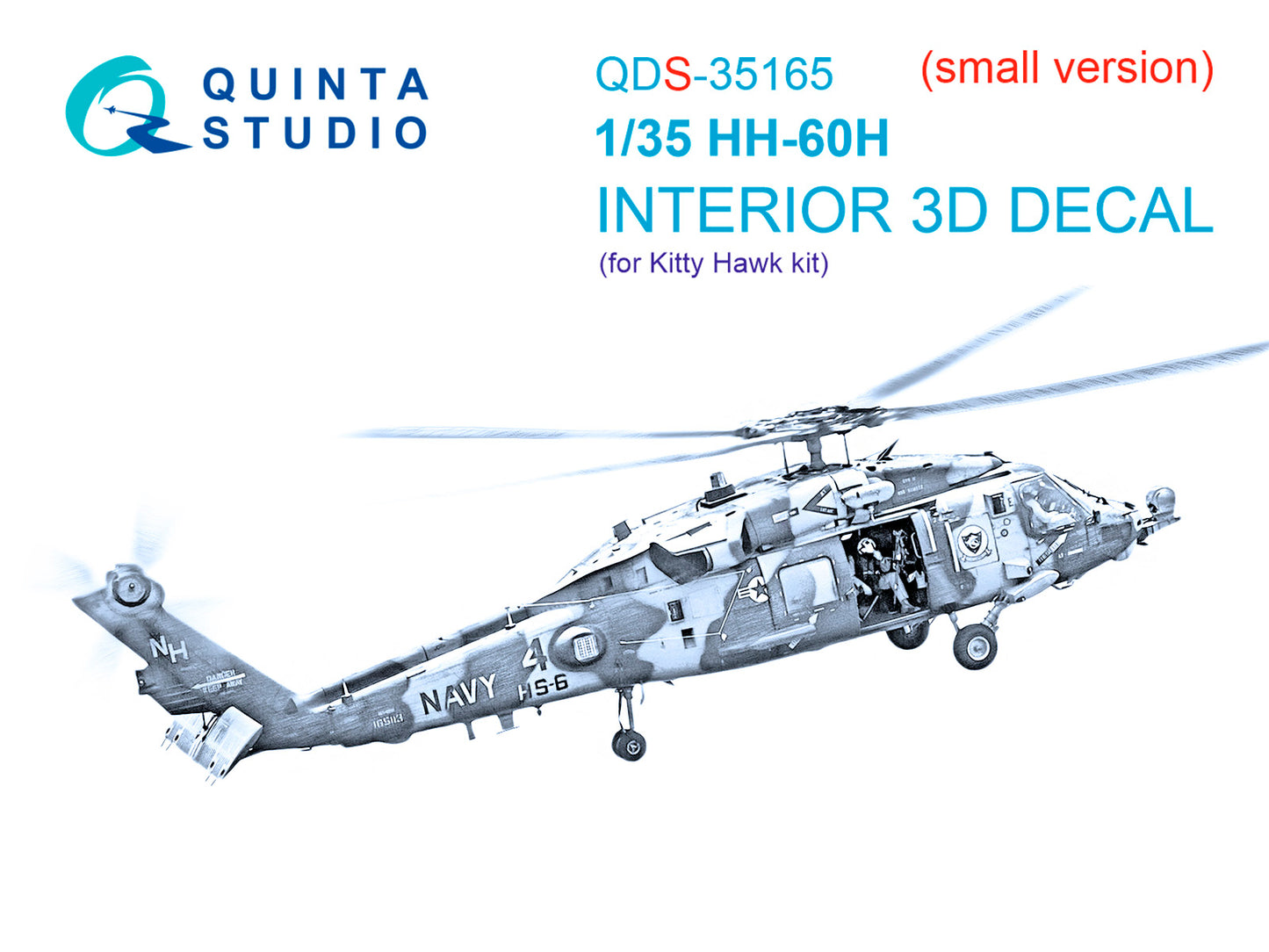 Quinta Studio QDS-35165 1:35 Sikorsky HH-60H Rescue Hawk 3D-Printed & coloured Interior