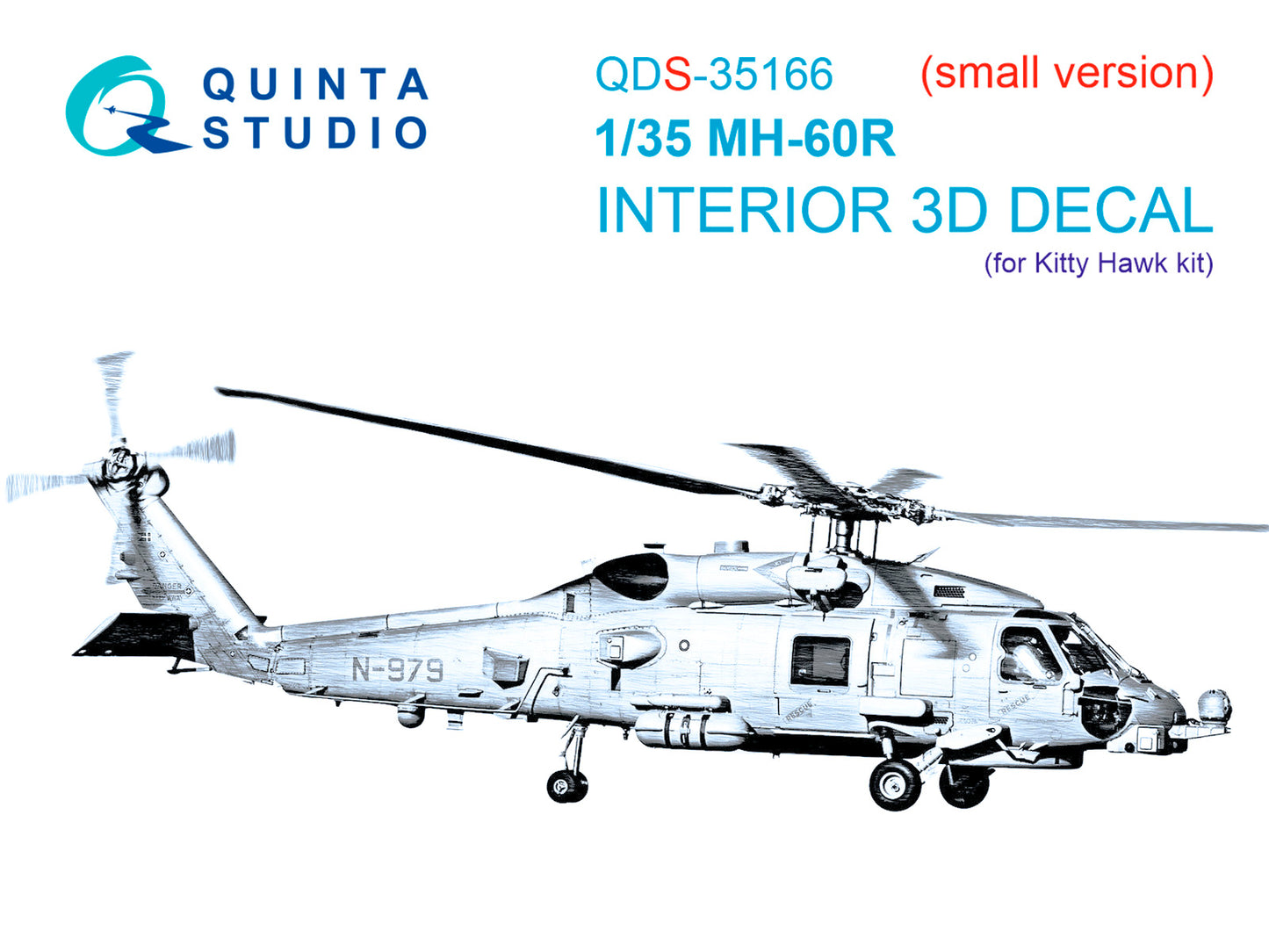 Quinta Studio QDS-35166 1:35 SH-60R Seahawk 3D-Printed & coloured Interior