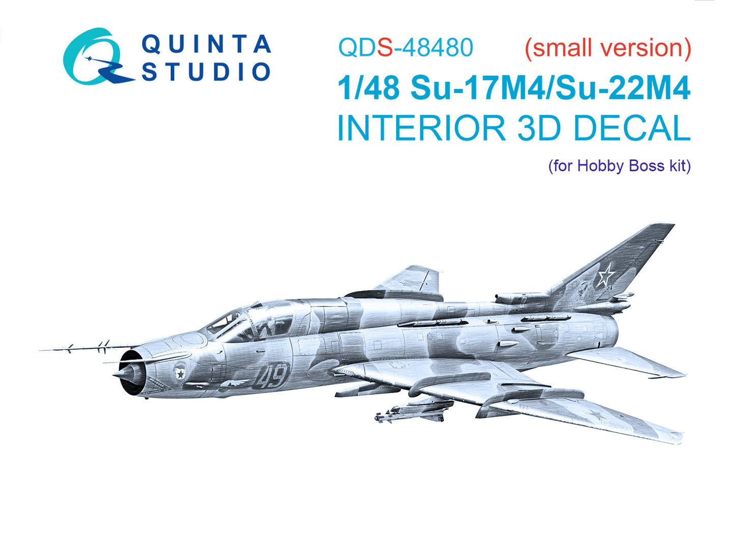 Quinta Studio QDS-48480 1:48 Sukhoi Su-17M4/Su-22M4 3D-Printed & coloured Interior