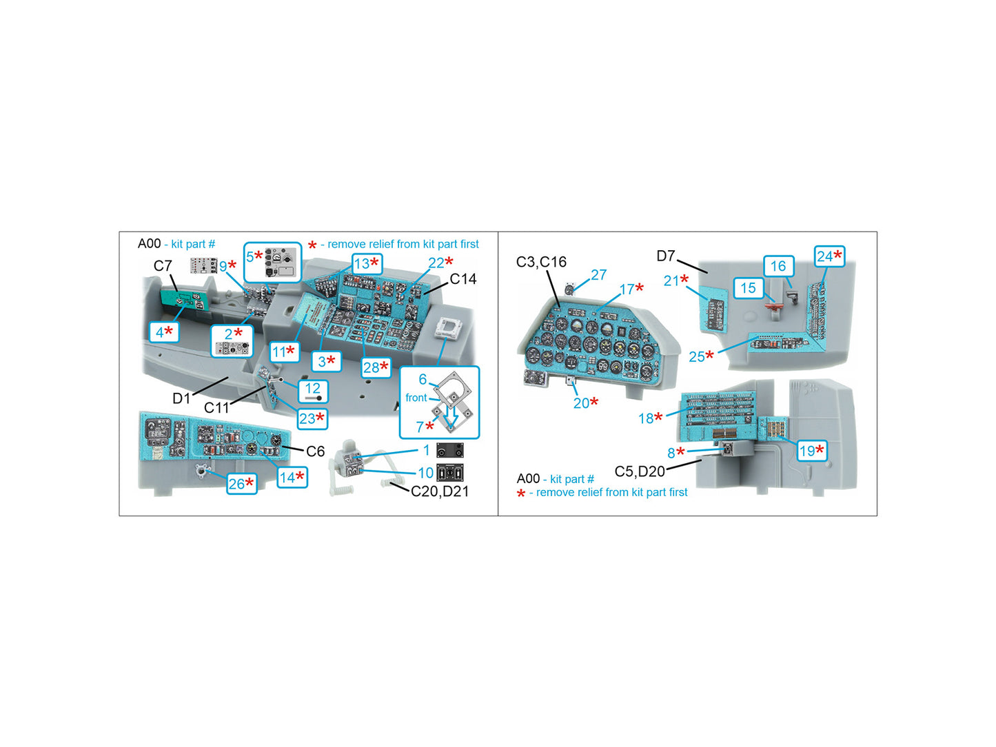 Quinta Studio QDS-48570 1:48 Mil Mi-24A 3D-Printed & coloured Interior on decal paper