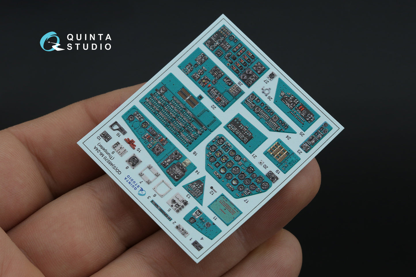 Quinta Studio QDS-48570 1:48 Mil Mi-24A 3D-Printed & coloured Interior on decal paper