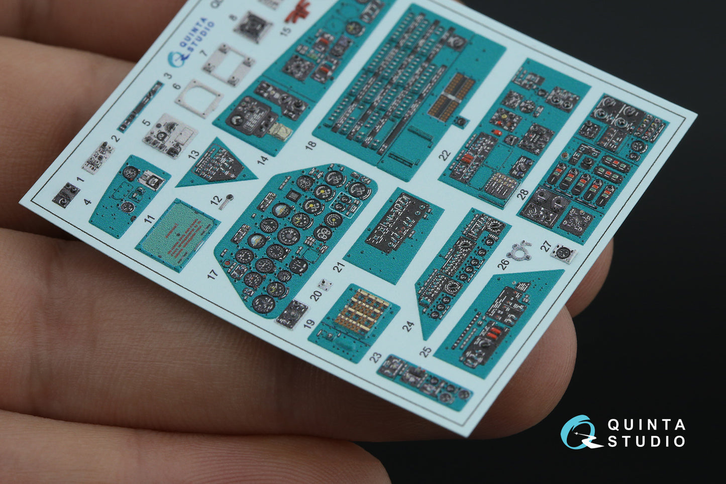 Quinta Studio QDS-48570 1:48 Mil Mi-24A 3D-Printed & coloured Interior on decal paper