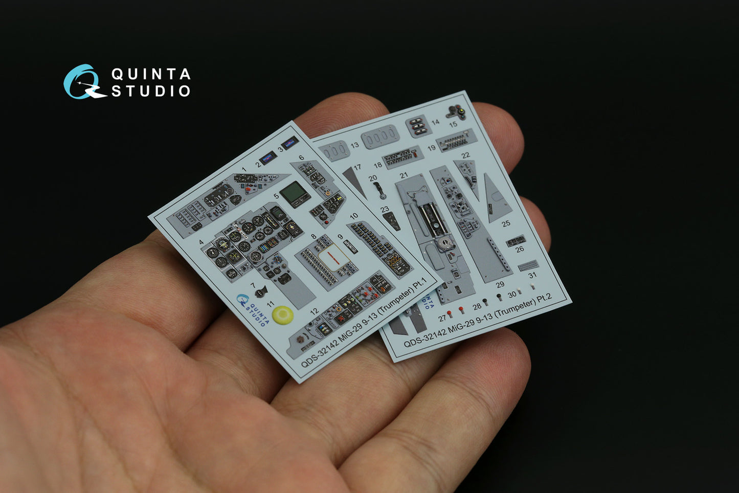 Quinta Studio QDS-32142 1:32 Mikoyan MiG-29 9-13 Fulcrum C (3D-Printed) & coloured Interior