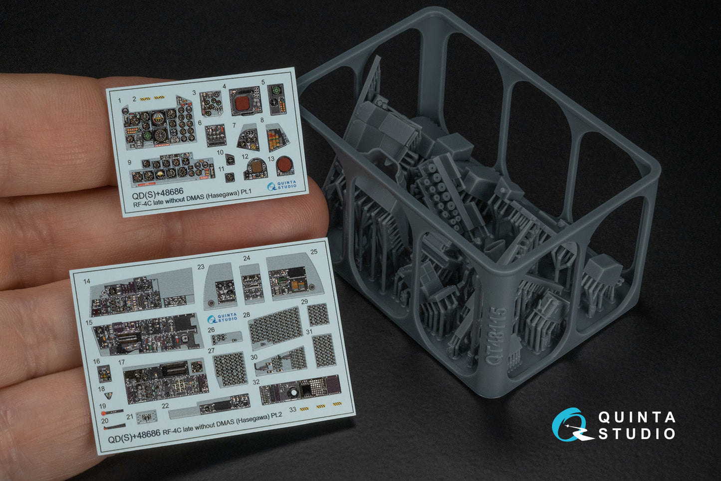 Quinta Studio QDS+48686 1:48 RF-4C Phantom II (late without DMAS) 3D-Printed & coloured Interior