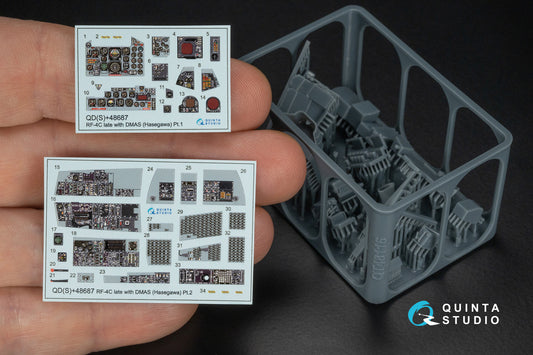 Quinta Studio QDS+48687 1:48 RF-4C Phantom II (late with DMAS) 3D-Printed & coloured Interior