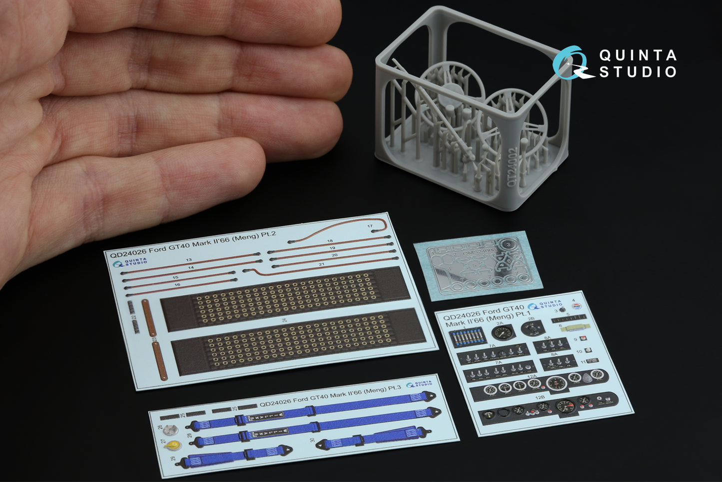 Quinta Studio QD+24026 1:24 Ford GT40 Mark II '66 3D-Printed & coloured Interior