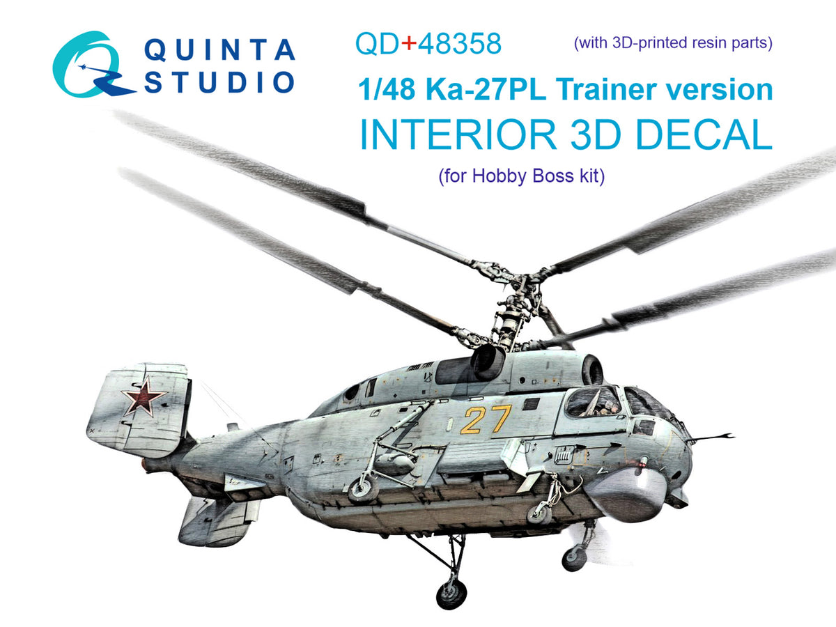 Quinta Studio QD+48358 1:48 Kamov Ka-27PL Trainer version