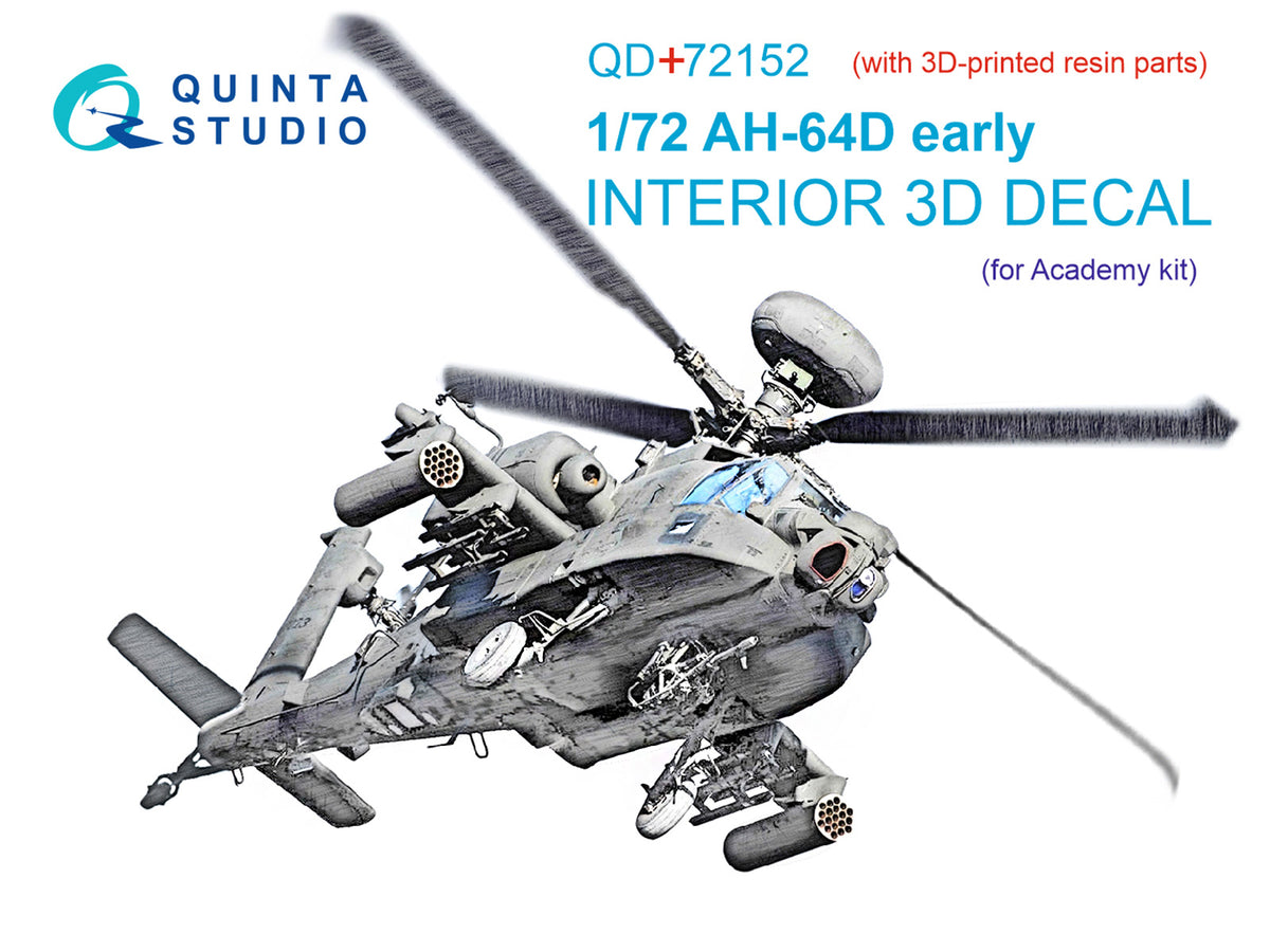 Quinta Studio QD+72152 1:72 Bell/Boeing AH-64D early