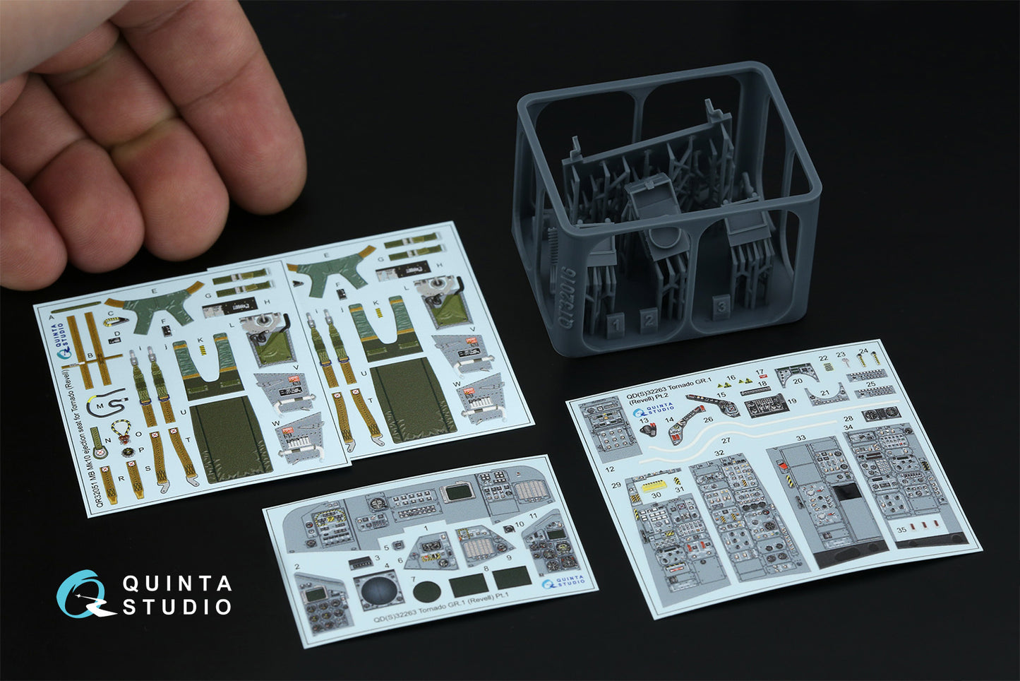 Quinta Studio QD+32263 1:32 Panavia Tornado GR.1 3D-Printed & coloured Interior