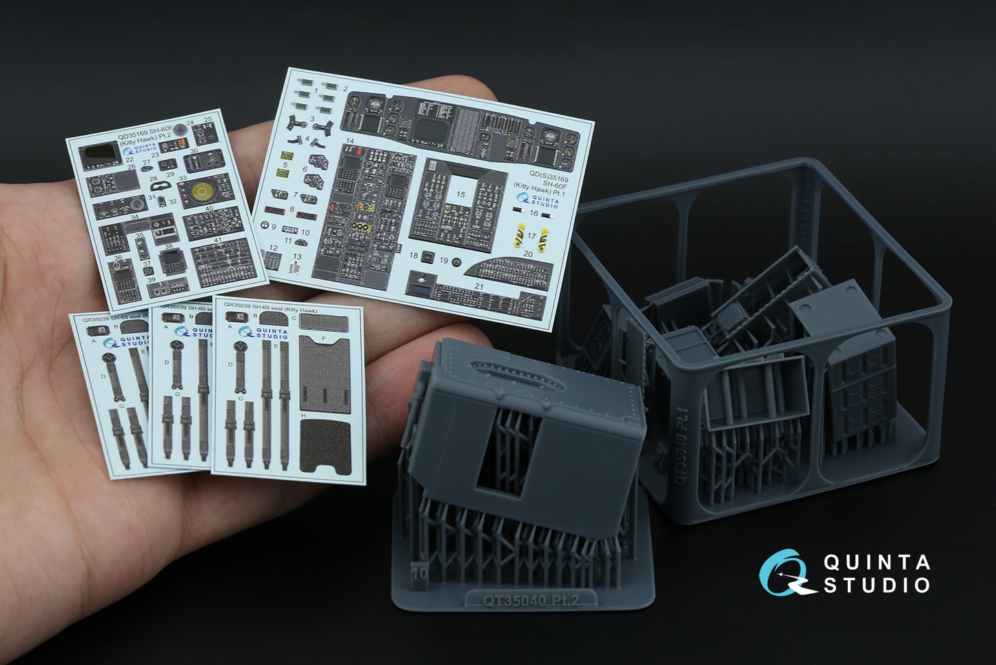Quinta Studio QD+35169 1:35 Sikorsky SH-60F Seahawk 3D-Printed & coloured Interior