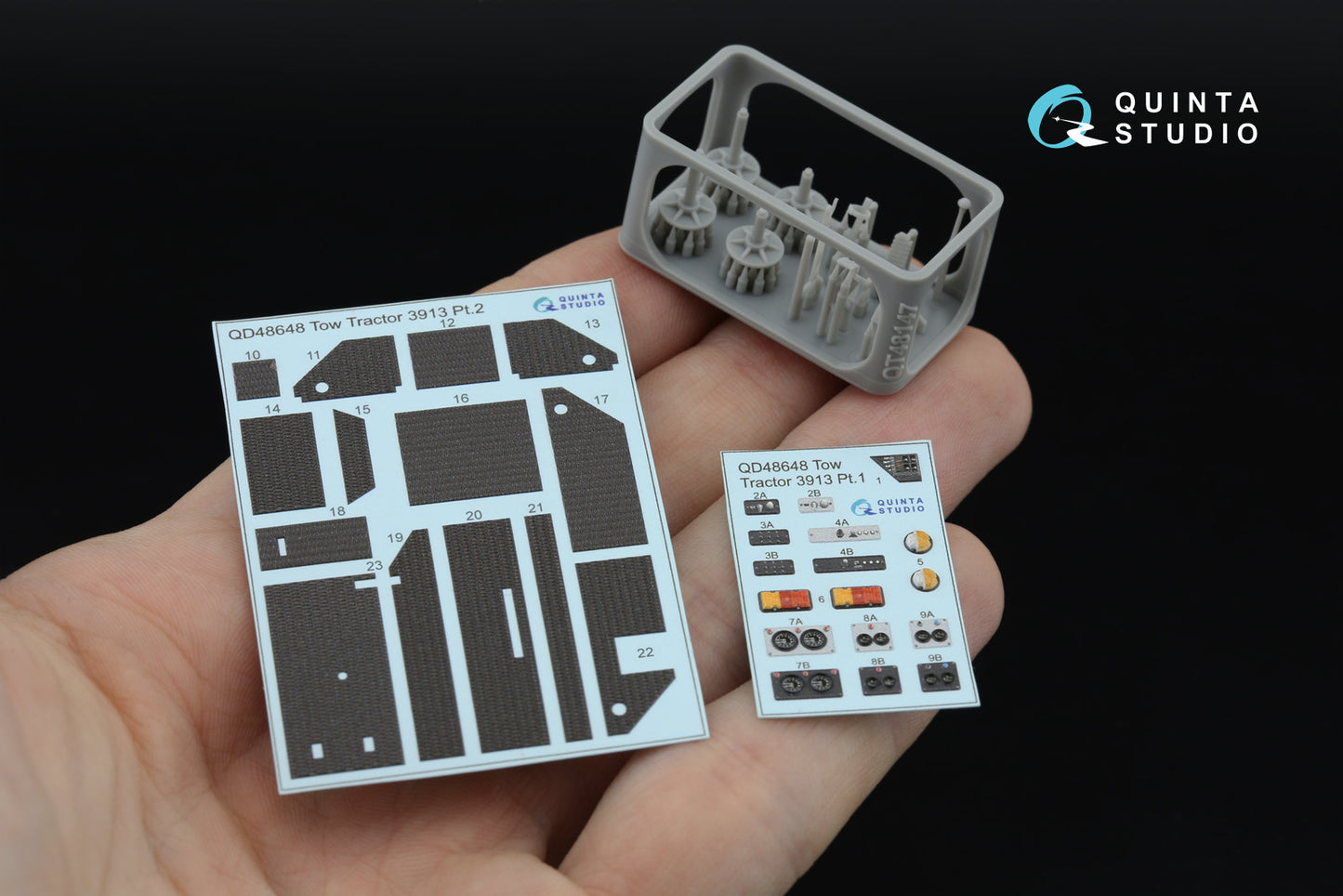 Quinta Studio QD+48648 1:48 Russian naval tow tractor 3913 3D-Printed & coloured Interior