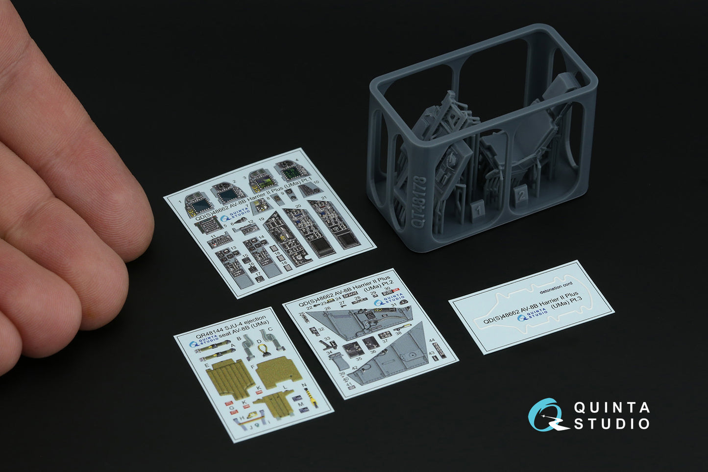 Quinta Studio QD+48662 1:48 AV-8B Harrier II Plus 3D-Printed & coloured Interior