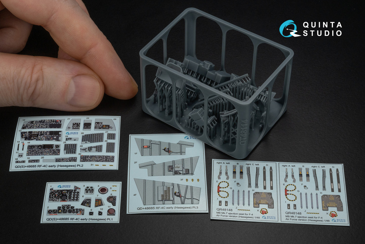Quinta Studio QD+48685 1:48 McDonnell RF-4C Phantom II (early) 3D-Printed & coloured Interior
