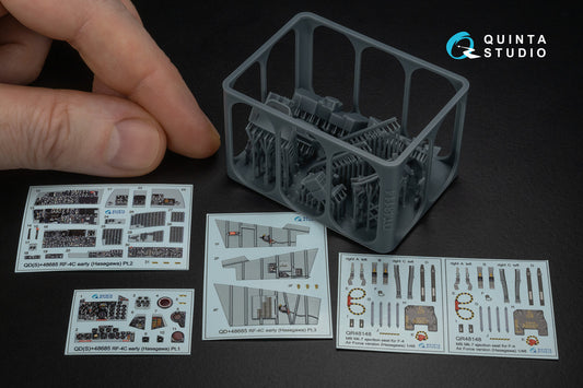 Quinta Studio QD+48685 1:48 McDonnell RF-4C Phantom II (early) 3D-Printed & coloured Interior