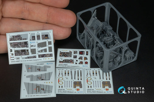 Quinta Studio QD+48687 1:48 RF-4C Phantom II (late with DMAS) 3D-Printed & coloured Interior
