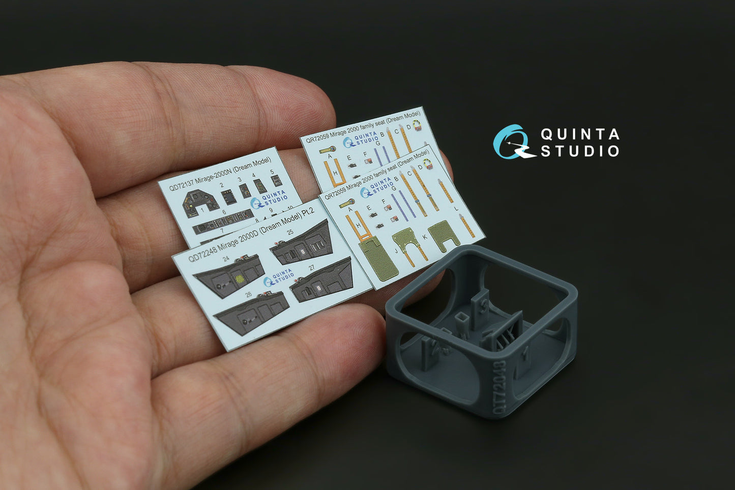 Quinta Studio QD+72137 1:72 Dassault Mirage 2000N 3D-Printed & coloured Interior
