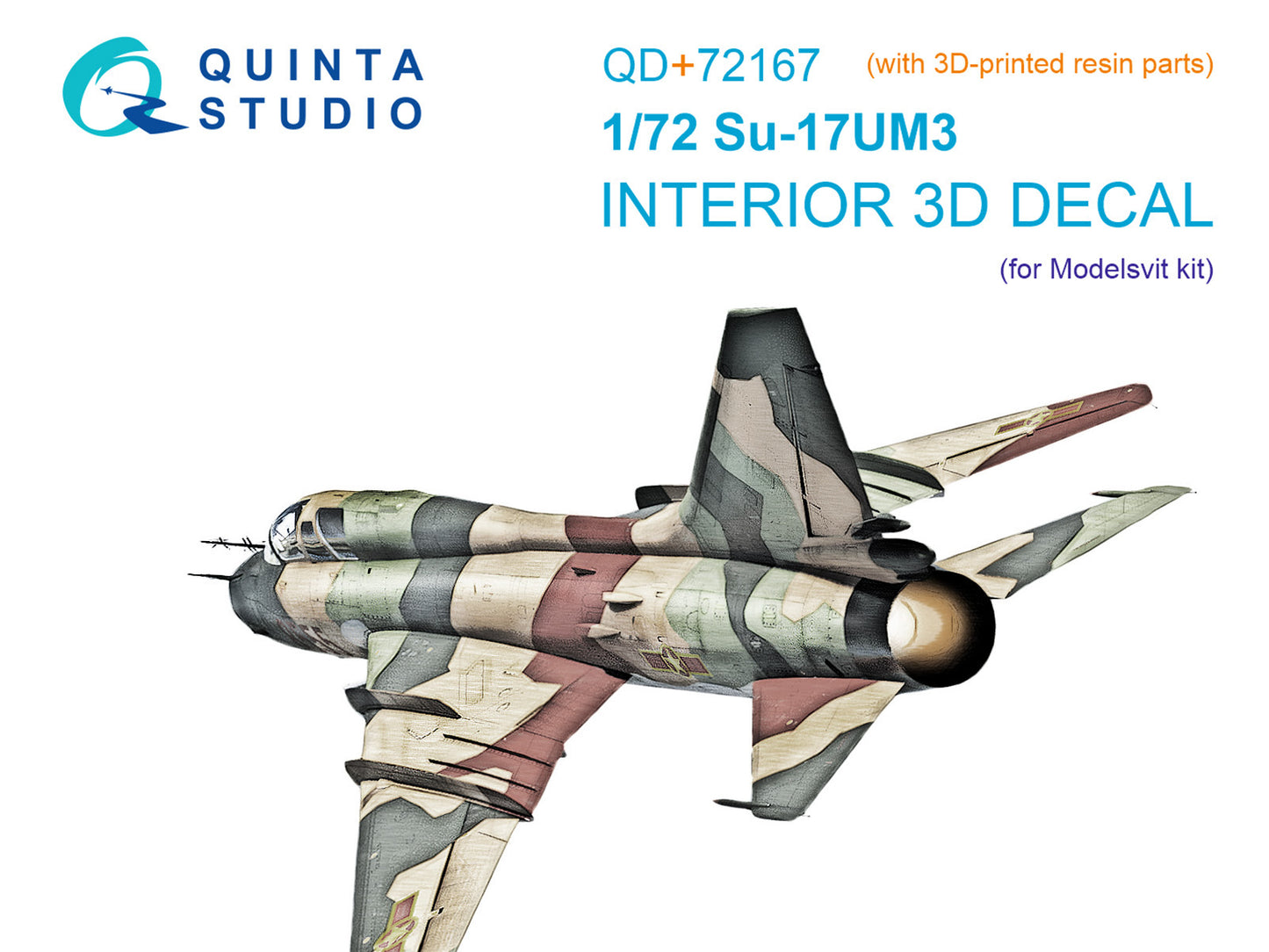 Quinta Studio QD+72167 1:72 Sukhoi Su-17UM3 3D-Printed & coloured Interior