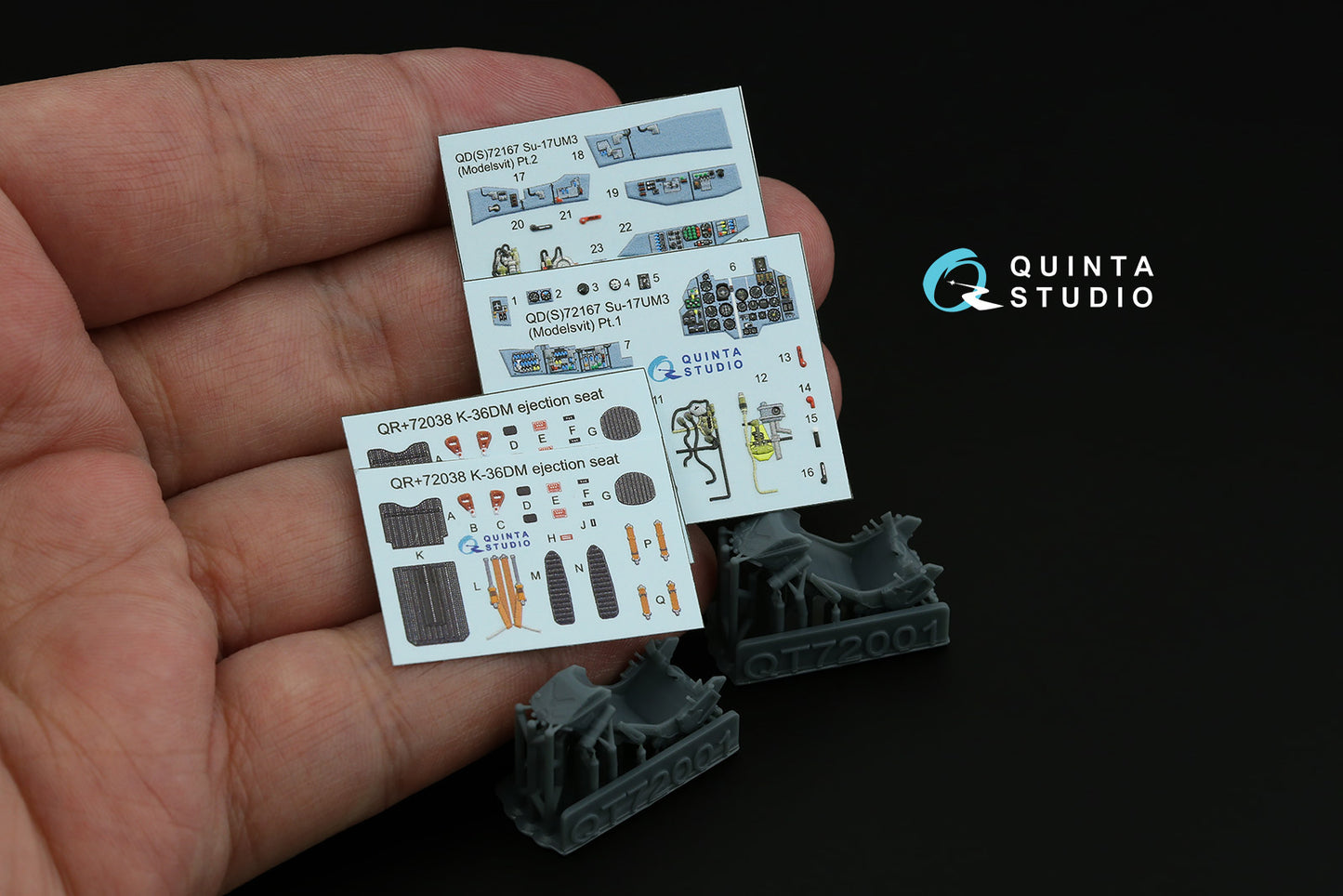 Quinta Studio QD+72167 1:72 Sukhoi Su-17UM3 3D-Printed & coloured Interior