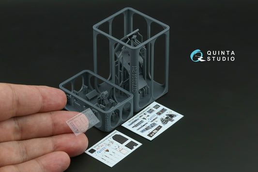 Quinta Studio QD+72251 1:72 Kamov Ka-50 (blue-grey panels) 3D-Printed & coloured Interior